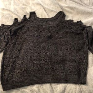 Cold Shoulder Knit Top